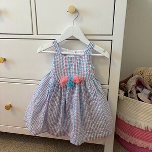 Marmellata Pink & Blue Gingham Dress Size 12 Months